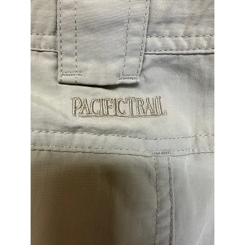 Pacific Trail Convertible Cargo Pants Mens 38x32 Khaki Zip Off Hiking